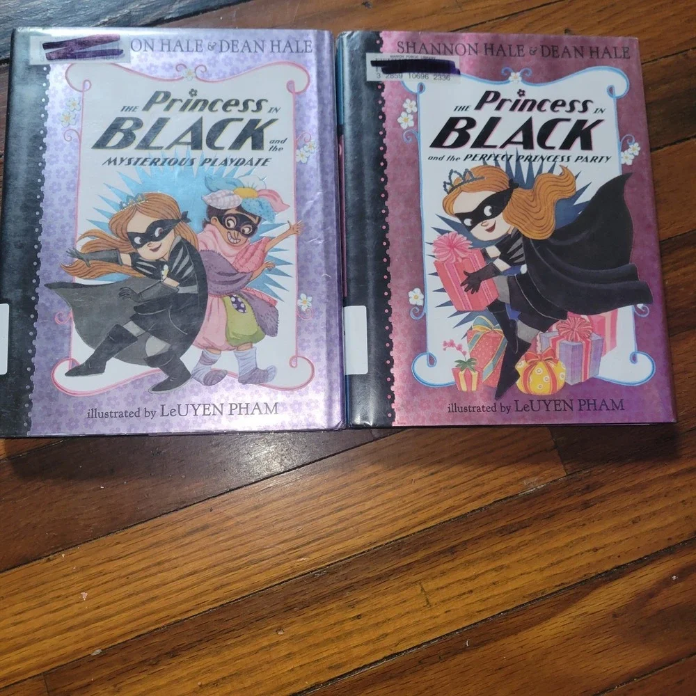 Princess in Black Book Lot 2 Hardcover Ex Library Shannon Dean Hale LeUyen Pham